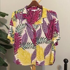 Jane + Delancey Tropical Print Women's Top